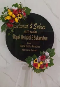 Papan Akrilik Ucapan Ulang Tahun Monas